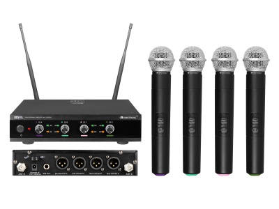 OMNITRONIC UHF-E4 Wireless Mic System 518.7/520.9/523.1/525.3MHz