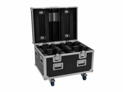 ROADINGER Flightcase 4x LED TMH-X4 with wheels