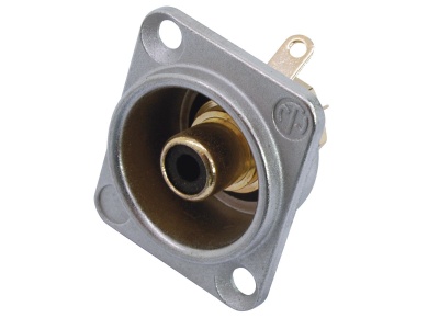 NEUTRIK RCA mounting socket bk NF2D0