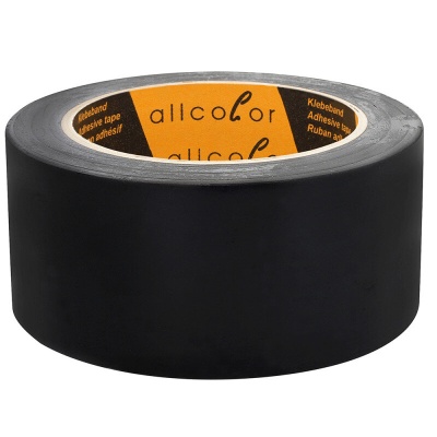 Dance floor PVC Tape 670 black - Matt soft PVC tape, black 50 mm