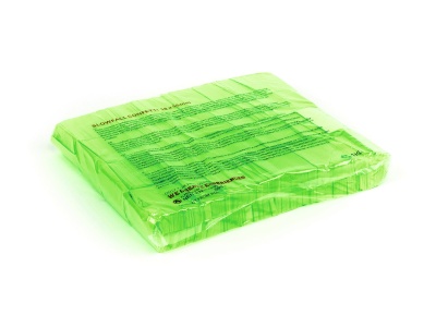 TCM FX Slowfall Confetti rectangular 55x18mm, neon-green, uv active, 1kg
