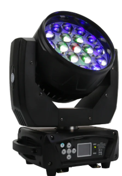 Preset 19x15W LED Wash Zoom Moving Head Light RGBW