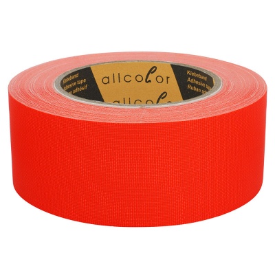 Neon Cloth Tape 649 50 neon orange - High-quality PE-coated cloth tape, very high tack, water proof, orange 50 mm