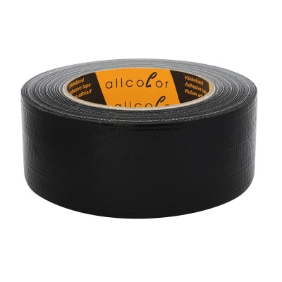 All Purpose Tape 402 black - Heavy duty, waterproof, plastic coated fabric tape, black, 48 mm