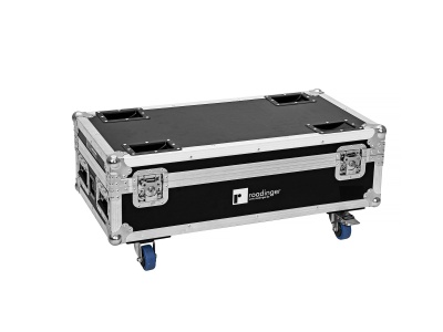 ROADINGER Flightcase 6x AKKU IP UP-4 Plus HCL Spot WDMX with Charging Function