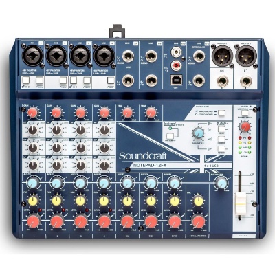 Soundcraft Notepad-12FX Small-Format Analog Mixing Console with USB I/O and Lexicon Effects