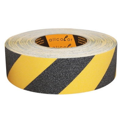 Safety Tape 530 black-yellow - PVC anti slip tape, black-yellow 50 mm