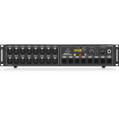 Behringer Digital Snake S16 I/O Box with 16 Remote, Controllable MIDAS Preamps, 8 Outputs, AES50 Networking, KLARK TEKNIK SuperMAC Technology