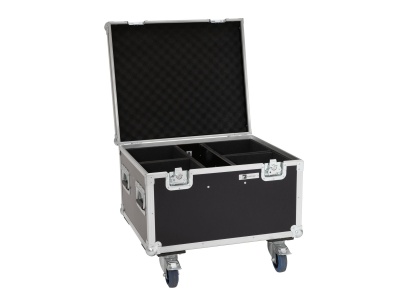 ROADINGER Flightcase 4x LED IP PAR 7x8W QCL/7x9W SCL with wheels