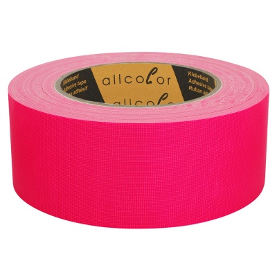 Neon Cloth Tape 649 50 neon pink - High-quality PE-coated cloth tape, very high tack, water proof, pink 50 mm