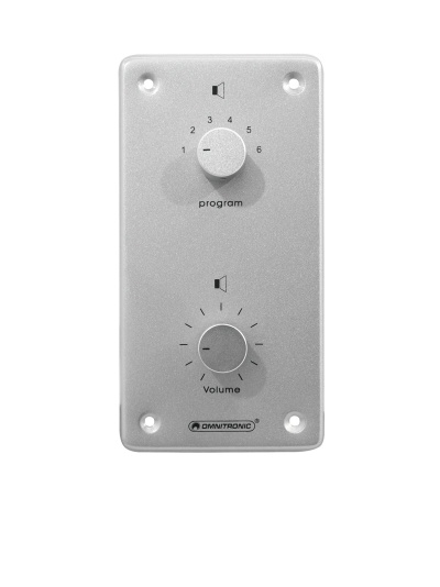 OMNITRONIC PA Vol Contr/Prog Select 10W mono sil
