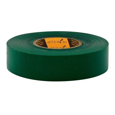 PVC Insulation Tape 590 dark green - Tough tear proof LD-PVC foil tape, dark green 19 mm