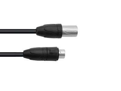 PSSO DMX cable IP65 3pin 5m bk