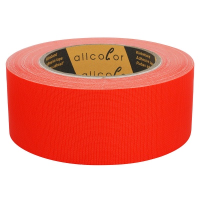 Neon Cloth Tape 649 neon orange - High-quality PE-coated cloth tape, very high tack, water proof, orange 19 mm