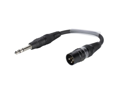 SOMMER CABLE Adaptercable XLR(M)/Jack stereo 0.15m bk
