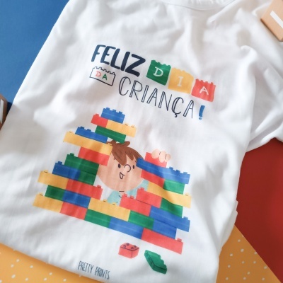 Tshirt&#x20;Crian&#x00E7;a&#x20;Brick&#x20;by&#x20;Brick