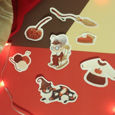 Sticker&#x20;Pack&#x20;Scary&#x20;Fall