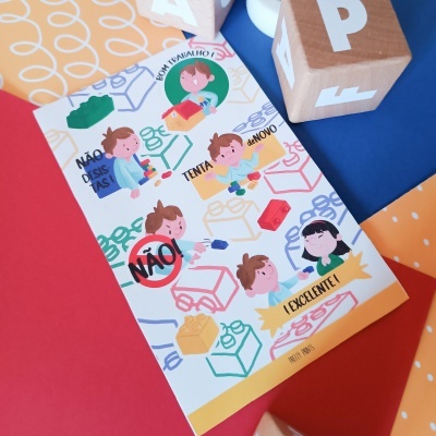 Sticker Sheet Brick by Brick