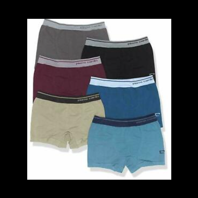 seis boxers masculinos coloridos com cintos elásticos estampados