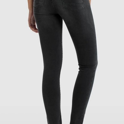 Calças de ganga justas pretas com etiqueta LEVIS