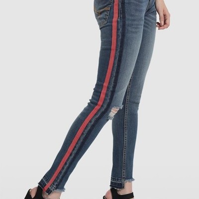 Calças Risca Vermelha LOIS