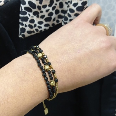 Colar/pulseira em preto