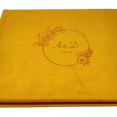 Livro Assinaturas com Caixa em Veludo (Pack)#PA05