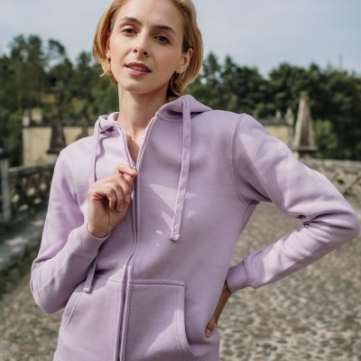 Sweatshirt com fecho e capuz para senhora - AMSTERDAM WOMAN