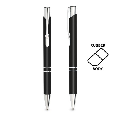 Esferográfica Alumínio e Borracha (25 unidades)