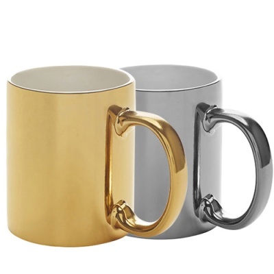 Caneca Cerâmica Brilhante Metalizado