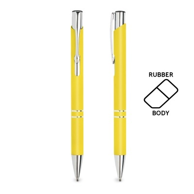 Esferográfica Alumínio e Borracha (25 unidades)