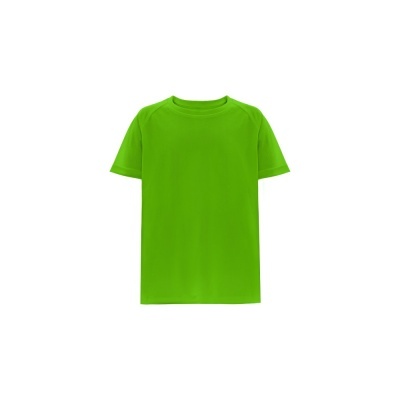 T-shirt verde de manga curta com gola redonda