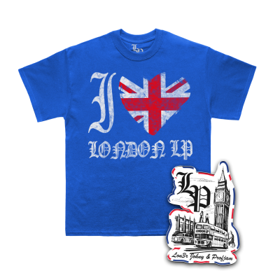 Bundle: T-Shirt Azul + ìman ou Porta-chaves