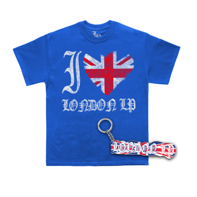 Bundle: T-Shirt Azul + ìman ou Porta-chaves