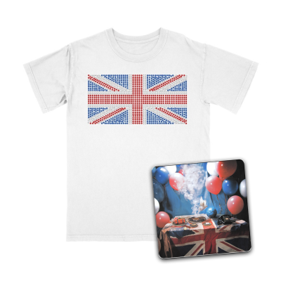 Bundle: T-Shirt Branca + íman ou porta-chaves