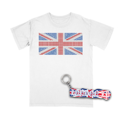 Bundle: T-Shirt Branca + íman ou porta-chaves