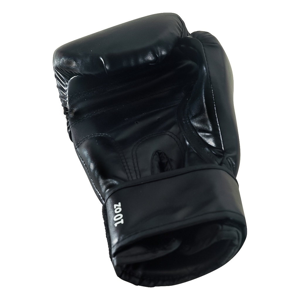 Booster - BT Starter Luva de boxe preta com velcro e marca 10 OZ