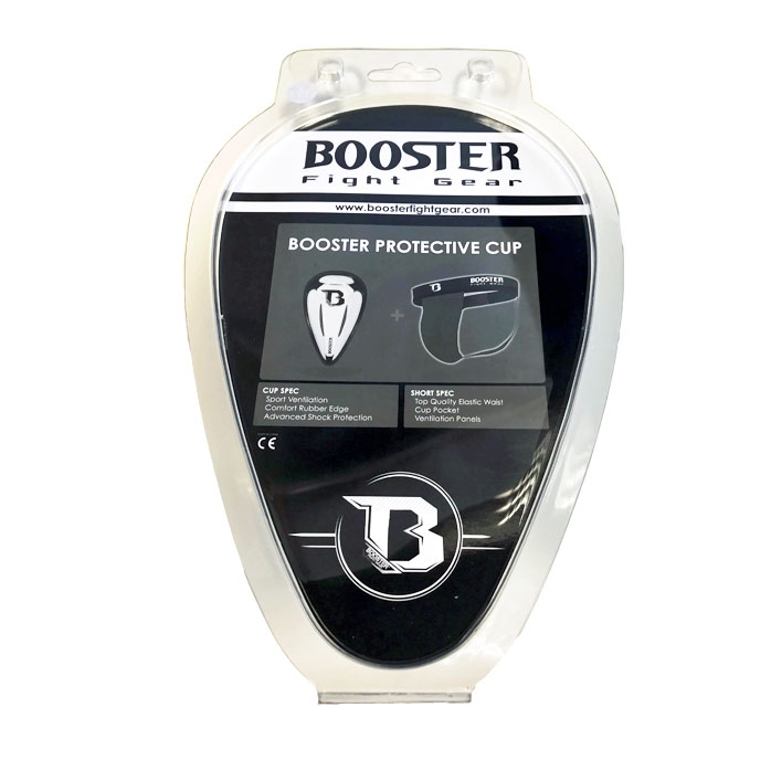 Coquilha Booster - G8 Embalagem plástica transparente com protetor desportivo Booster Protective Cup