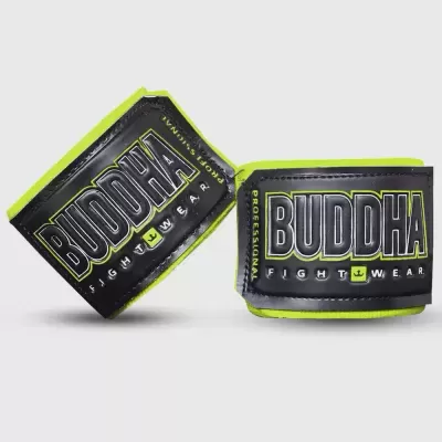 Buddha Semi-elásticas amarelo fluorescente