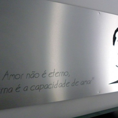 Retrato Gravura - Alumínio Compósito 1200x600mm