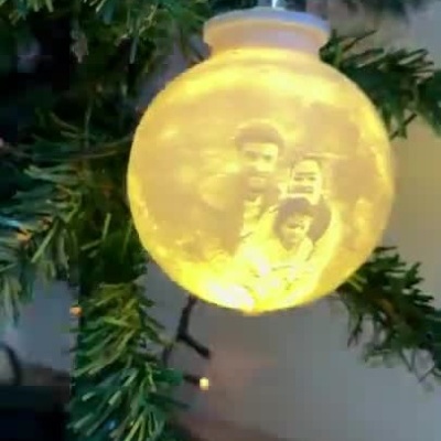 Bola ornamento 3D C/ Foto