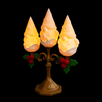 Candeeiro com Gnomos