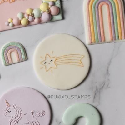 Carimbo de bolachas - Estrela cadente