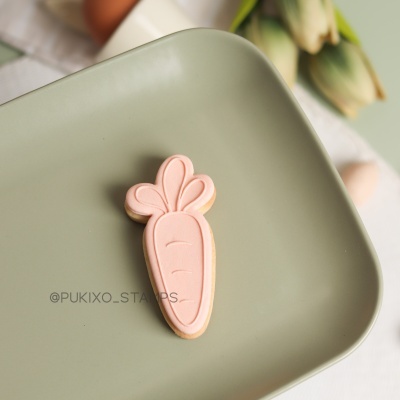 Carimbo + cortador - Cenoura