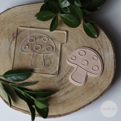 Carimbo + cortador Cogumelo