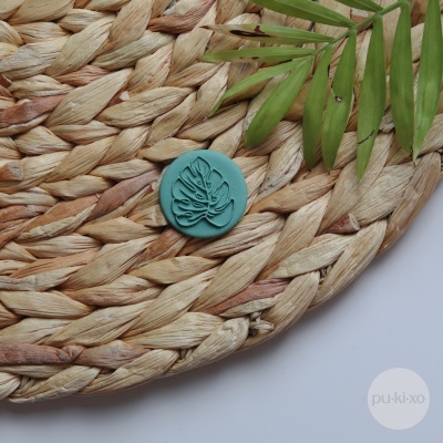 Mini Carimbo - Folha de monstera