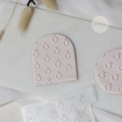 Carimbo de padrão - Anel de diamante