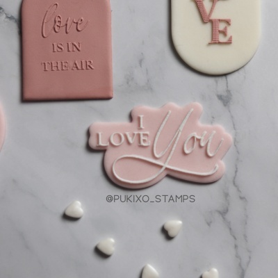 Carimbo + cortador - I Love You