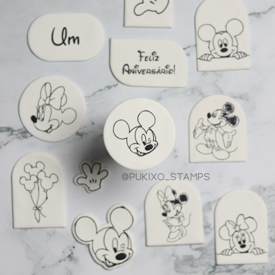 Carimbo de bolachas - Cara do Mickey