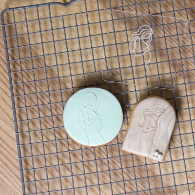 Carimbo de bolachas - Grávida